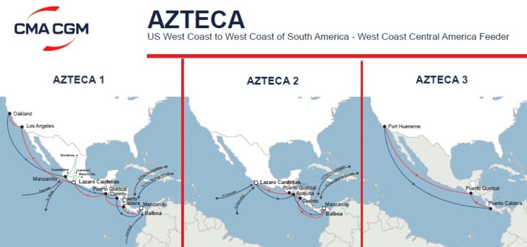 CMA CGM to develop its AZTECA services with a direct call in Oakland