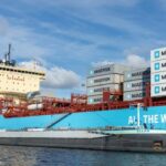 Maersk vessel arrives at APMT Maasvlakte II to bunker green methanol