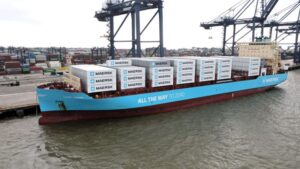 Port of Felixstowe welcomes Maersk's methanol-powered vessel