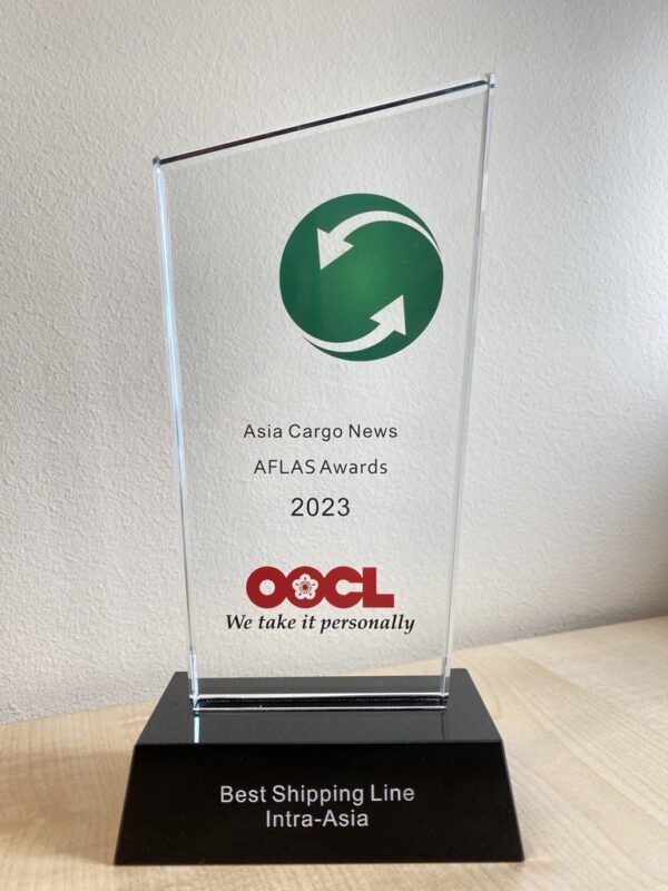 OOCL named 'Best Shipping Line – Intra-Asia' at award ceremony