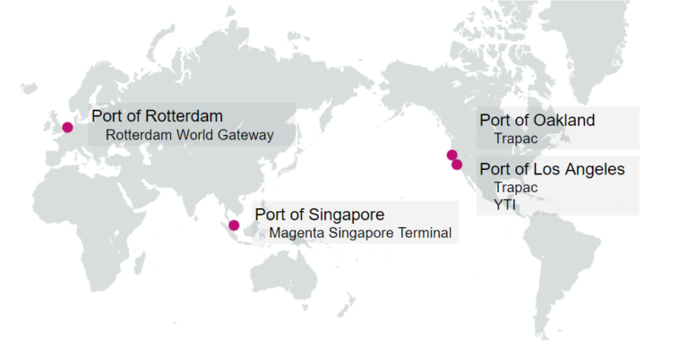 ONE acquires terminals in US west coast and Rotterdam