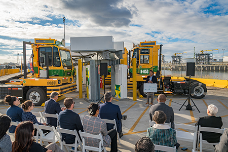 Port of Long Beach introduces 33 eco trucks