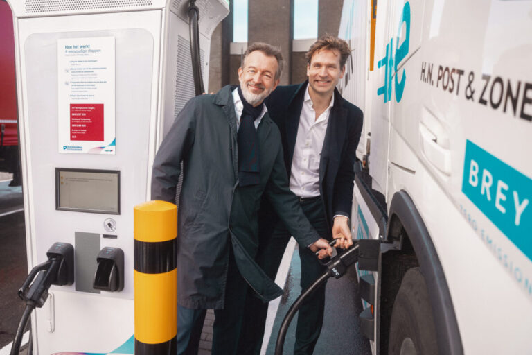 Port of Rotterdam unveils first electric truck charging station