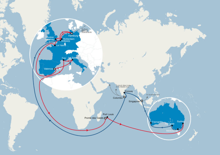CMA CGM updates service connecting Europe with Indian Ocean & Australia