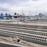 Port of Valencia constructs third railway line between Poniente and Levante docks