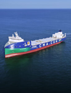 CMA CGM unveils first LNG powered containership
