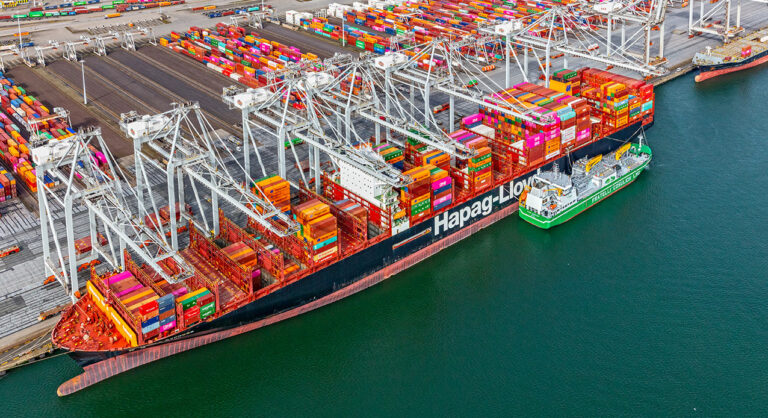 Hapag-Lloyd receives largest STS liquified biomethane delivery