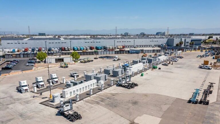 Maersk company, Prologis unveil new EV truck charging depot