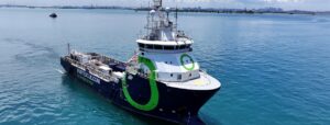Fortescue trials ammonia-powered vessel in the Port of Singapore