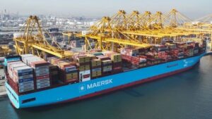 Maersk's green methanol vessel calls at DP World