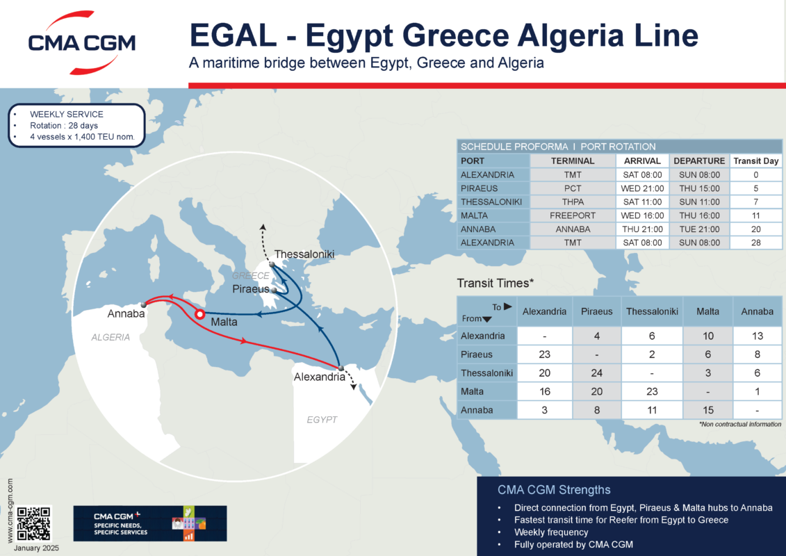 “Introducing EGAL: CMA CGM’s Exciting New Shipping Service!”