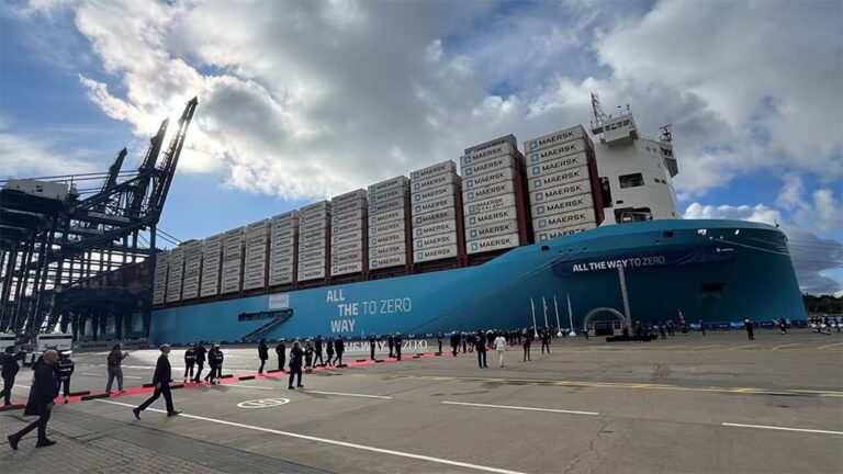 Maersk unveils dual-fuel ship as part of green transition