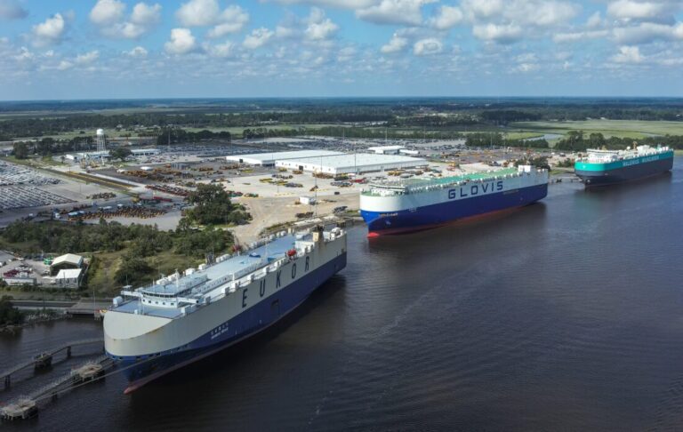 Port of Brunswick sets new auto, machinery record
