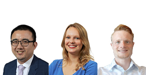 Dr Zack Lu, Senior Project Manager, Portwise, Dr Isabelle van Schilt, Project Manager, Portwise, and Pim van Leeuwen, Project Manager, Portwise