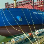 China delivers first 16,000 TEUs methanol ship