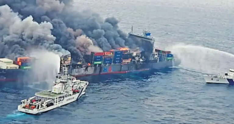 Indian coastal police takes legal action over Wan Hai 503 fire