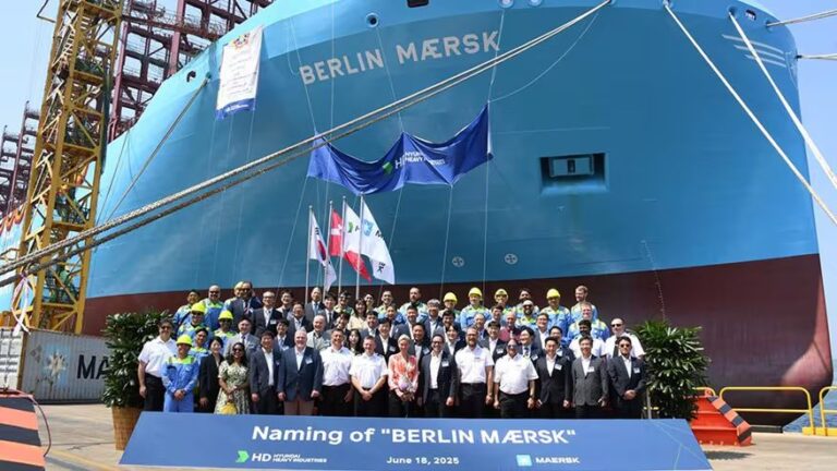 Maersk names 14th dual-fuel methanol container vessel