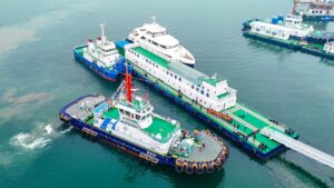 China’s first hydrogen-electric tugboat launches at Qingdao