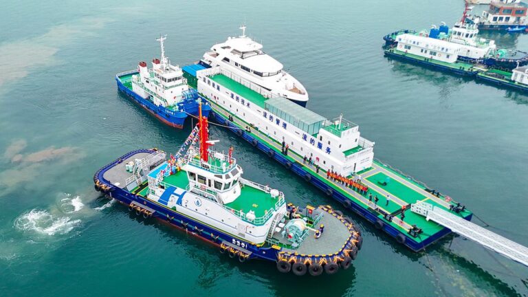 China’s first hydrogen-electric tugboat launches at Qingdao