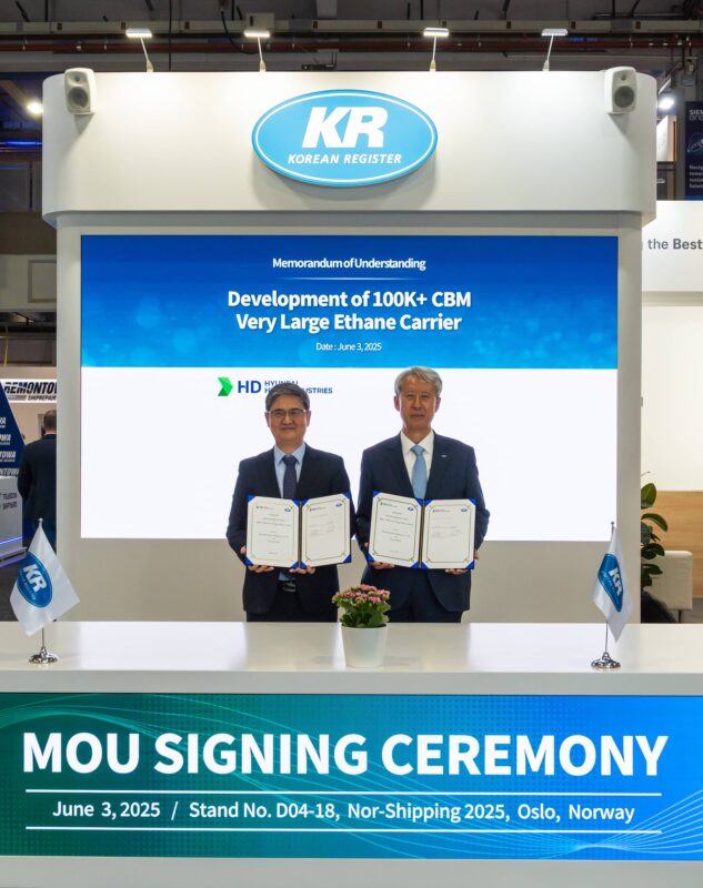 Korean Register, HD Hyundai to develop large ethane carrier