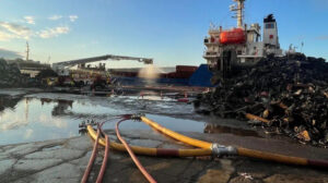 Hull dock fire extinguished after major emergency response
