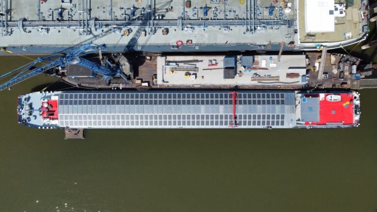 Wattlab powers first solar-hybrid inland cargo vessel