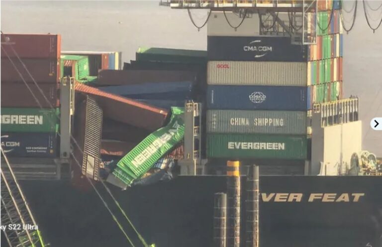 Evergreen containership suffers major container collapse off Brazil