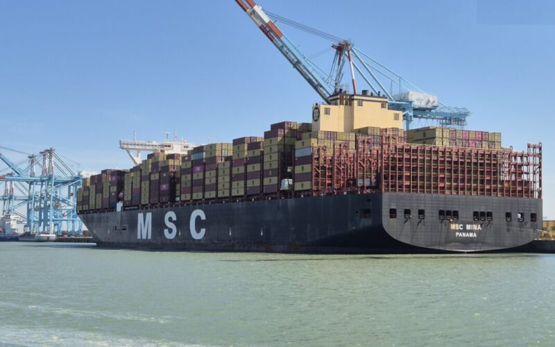 Port of Zeebrugge welcomes MSC Mina