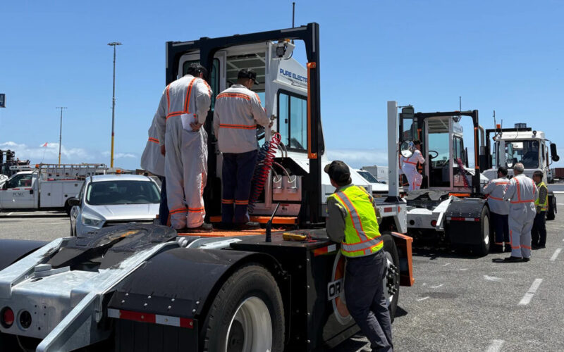 APMT Pier 400 Goes Electric with Orange EV