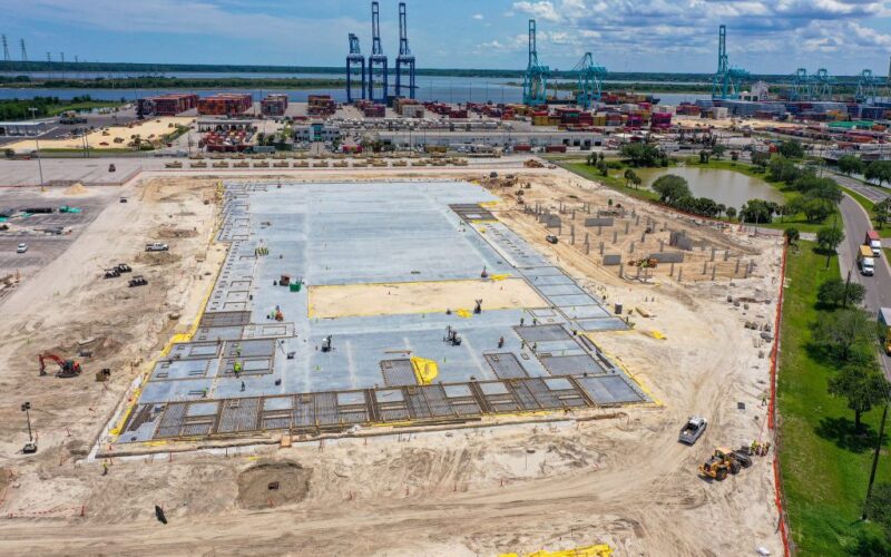 JAXPORT’s new processing facility progresses