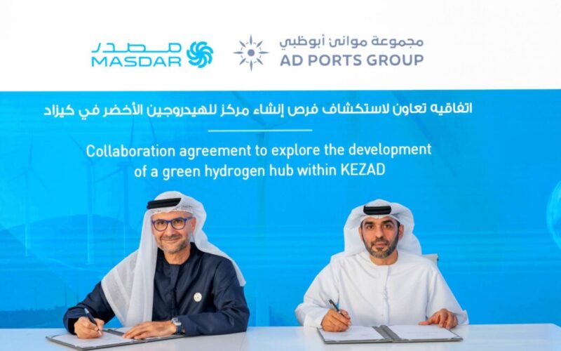AD Ports, Masdar to develop green hydrogen hub within KEZAD