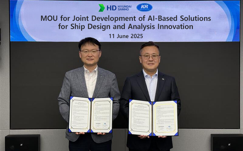KR, HD Hyundai Samho launch AI project for shipbuilding