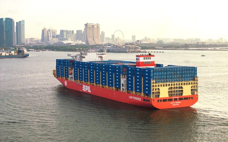PIL names new LNG dual-fuel container vessel in Singapore