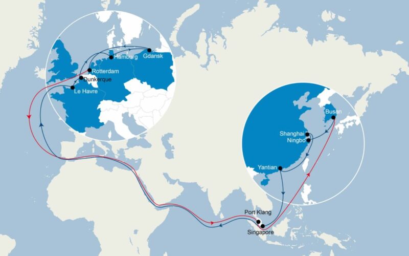 CMA CGM adjusts services connecting Asia with North Europe