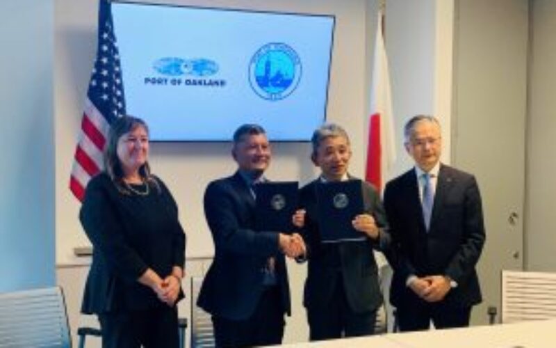 Port of Oakland partners with Japanese trade officials to reduce shipping emissions