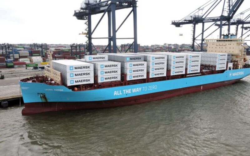 Port of Felixstowe welcomes Maersk's methanol-powered vessel