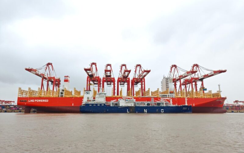 PIL inaugurates its first LNG dual-fuel containership