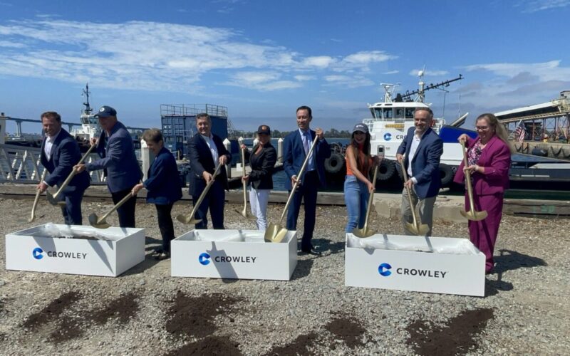 Port of San Diego, Crowley commence construction for all-electric tugboat charging station