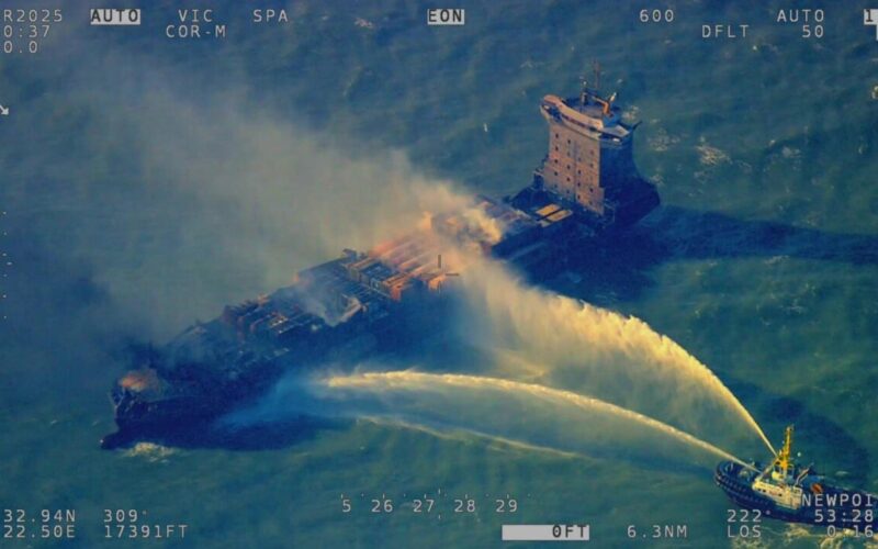 Vessels remain stable as firefighting efforts continue