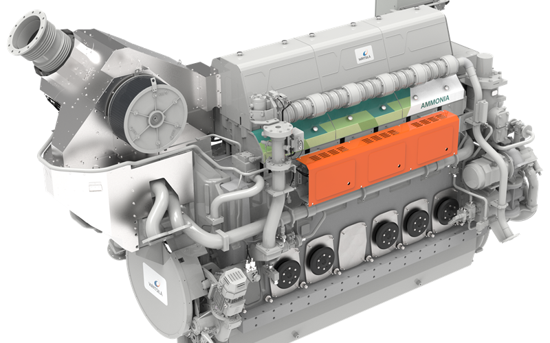 Wärtsilä launches first 4-stroke ammonia engine