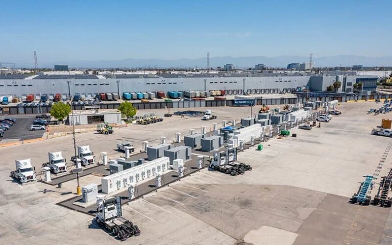 Maersk company, Prologis unveil new EV truck charging depot