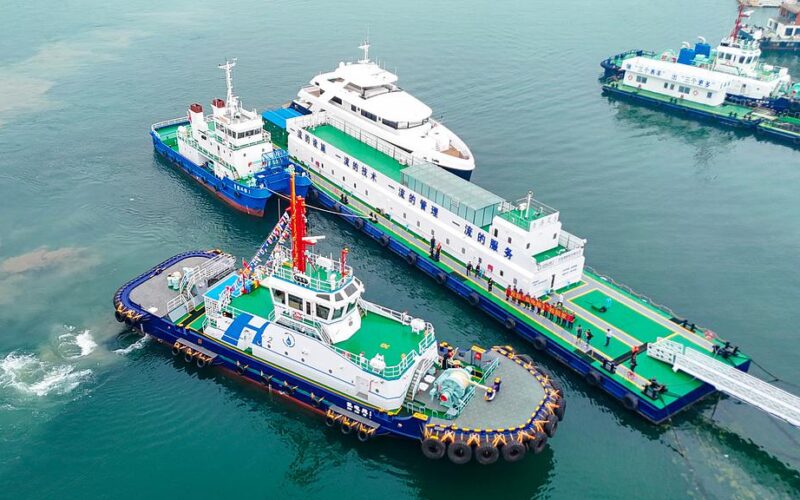 China’s first hydrogen-electric tugboat launches at Qingdao