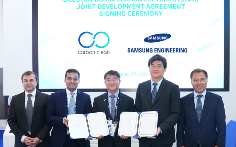 Samsung Engineering, Carbon Clean ink decarbonisation agreement