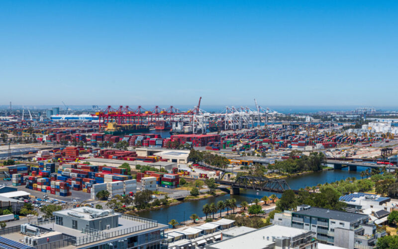 Container Terminal, City Port, Melbourne, Australia