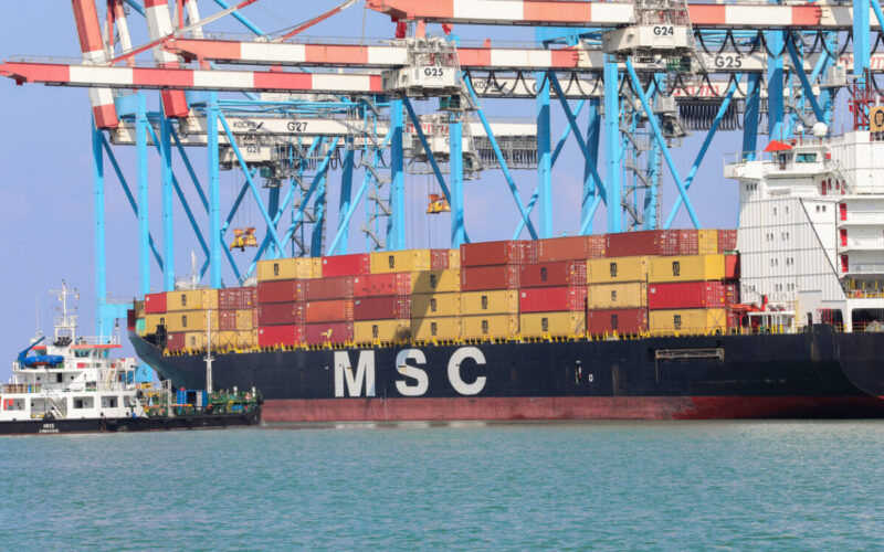 MSC's mega 24,000 TEU containership named in Italy