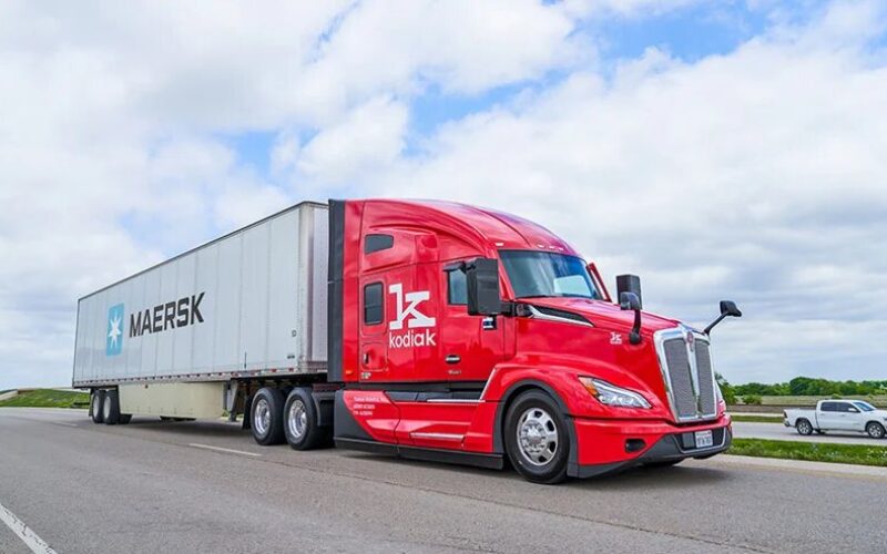 Maersk, Kodiak Robotics implements commercial autonomous trucking lane