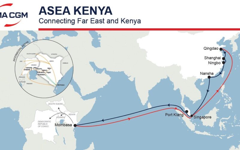 CMA CGM updates Far East and Kenya service