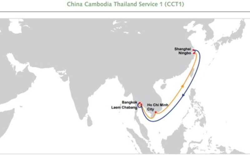 OOCL introduces new China-Cambodia-Thailand service