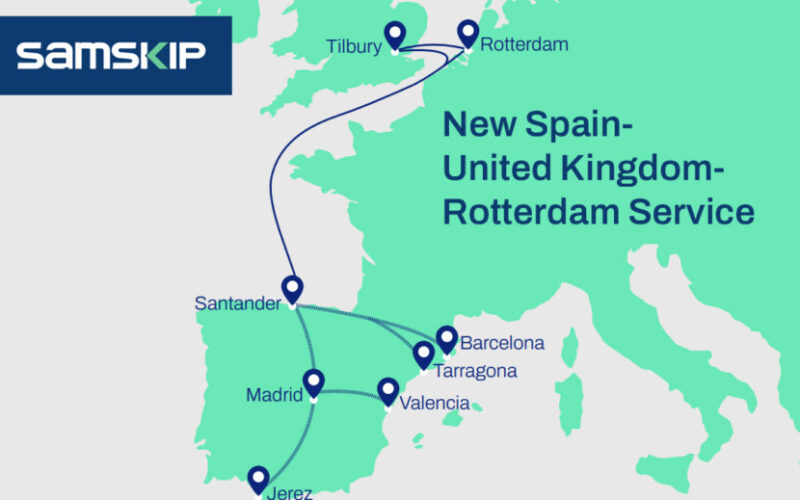 Samskip launches new Spain - UK - Rotterdam service