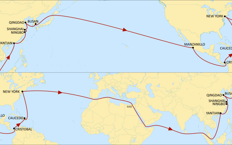 MSC adjusts its Far East-US service